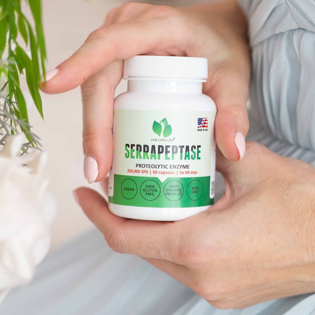 serrapeptaza serrapeptase 250000 spu for long life enzym na zanet otok