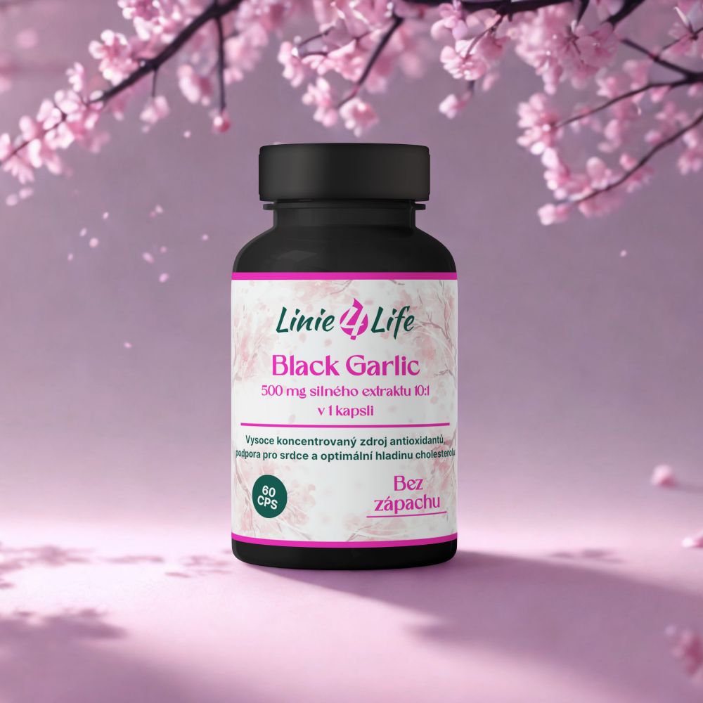 Doplněk BLACK GARLIC přírodní antibiotikum, srdce, LDL cholesterol, tuky