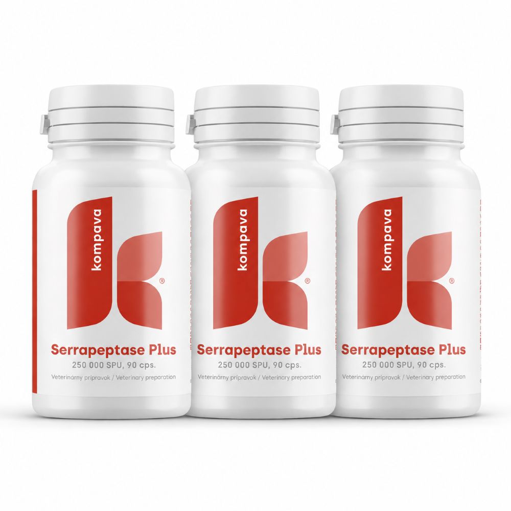 3 x SERRAPEPTASE PLUS 250.000 SPU – proteolytisches Enzym, insgesamt 270 Kapseln SERRAPEPTASE PLUS 250.000 SPU - Vorteilspackung mit 3 Tabletten