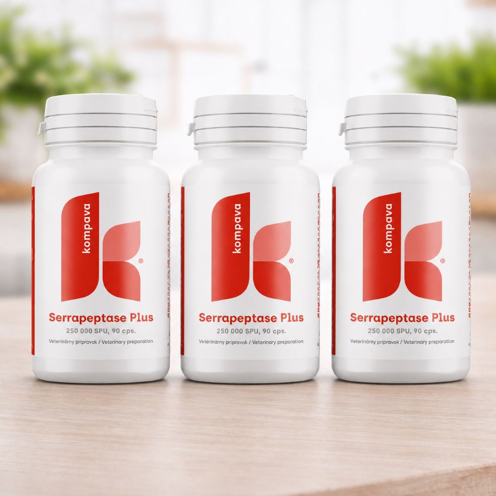 SERRAPEPTASE PLUS 250 000 SPU – Výhodné 3balení